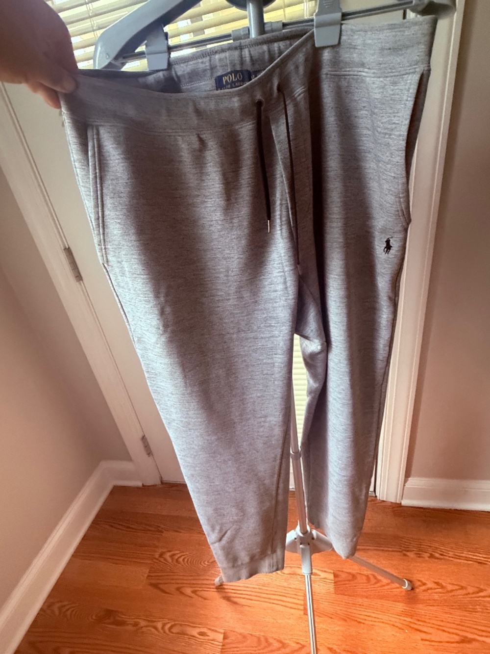 Polo Ralph Lauren Men’s LT Large Tall Gray Jogger Sweatpants Pony Logo